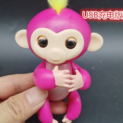 智能玩具 多彩手指猴子指尖猴电子宠物男女孩儿童礼物