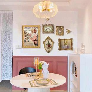 法式 复古装 轻奢餐厅墙壁画 饰画组合客厅沙发背景墙高级感挂画美式
