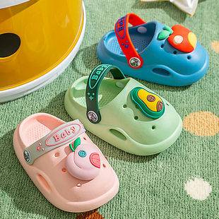 儿童拖鞋 室内居家用防滑女童宝宝小孩亲子凉拖鞋 男童洞洞鞋 夏 夏季