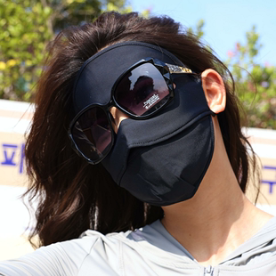 骑车开车脸罩防晒口罩 OKSK防晒面罩全脸防紫外线冰丝脸基尼女夏季