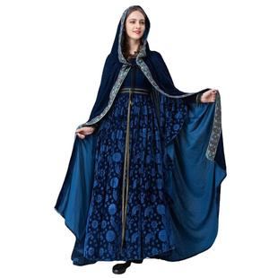 XL新款 万圣节coaplay恶魔演出服两件套 欧洲中世纪复古宫廷服装