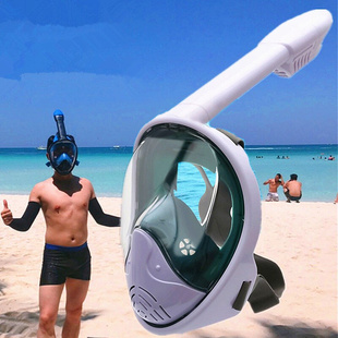 游泳眼镜可呼吸潜水镜可呼吸游泳防水面罩潜泳呼吸器潜水面具防雾
