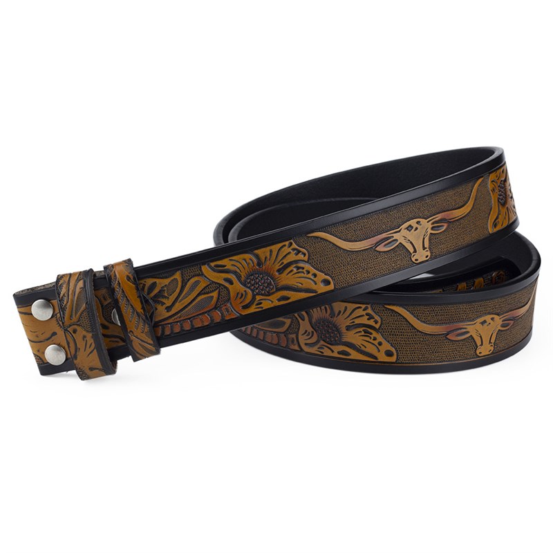 速发Genuine for 3.8cm Man Belt Cowsk Leather width Buckle
