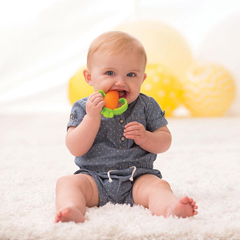 infantino婴蒂诺婴儿宝宝防吃手磨牙啃咬安抚舒缓出牙龈牙胶玩具