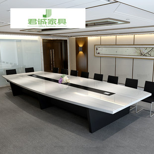 佛山办公家具大小型会议桌长桌简约现代会议室培训桌椅组合长方形
