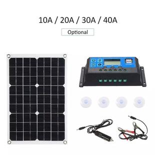 太阳能发电板充电户外手机1 12V单晶柔性太阳能板控制器套装 热卖