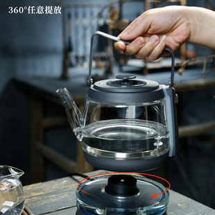 定制全自动上水电热水壶底部上水一体泡茶烧水壶水晶玻璃透明茶炉