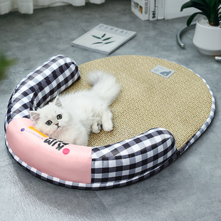 睡觉用宠物狗狗沙发睡垫用品 通用猫咪床垫子夏季 夏天凉席猫窝四季