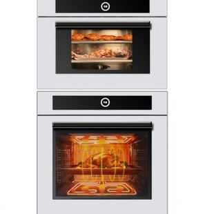 烤箱蒸箱搪瓷内胆电烤箱大容量家用蒸烤箱套装 智能控温嵌入式