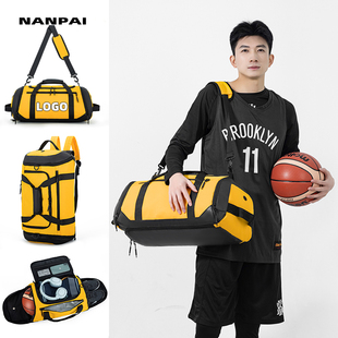 位多功能双肩手提斜跨包 备包健身旅行包干湿分离独立鞋 篮球运动装