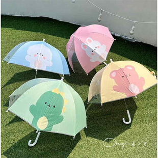 韩国ins儿童雨伞可爱卡通公主小伞男童女童宝宝幼儿园轻便遮阳伞