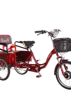 老年电动脚踏人力三轮车老人脚蹬小型成人载货两用代步自促 新新款