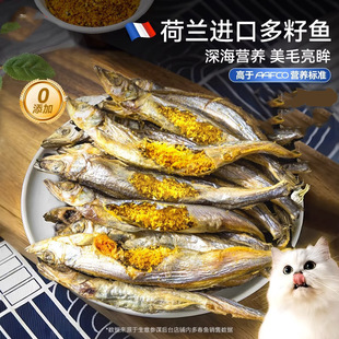 冻干 猫零食多春鱼冻干补充营养满籽小鱼干宠物补钙成猫幼猫粮桶装
