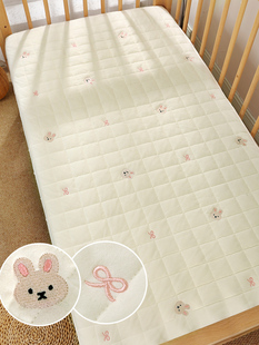 婴儿床床笠防水隔尿可水洗新生儿宝宝床单透气纯棉床垫罩套可定制