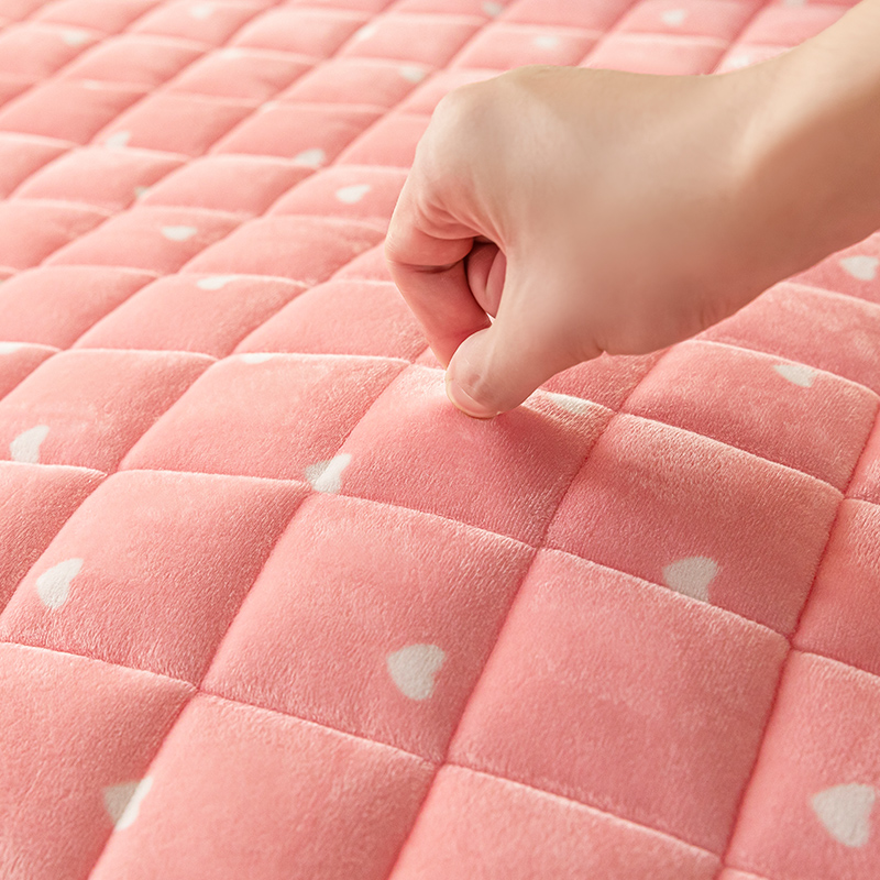 保暖A类宝宝绒床垫褥子软垫家用防滑加厚牛奶绒防滑垫垫被1.2 冬季
