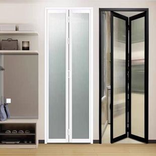 长虹钢化玻璃 移门室内门 卫生间门 厨房门 极窄三联动 小折叠门
