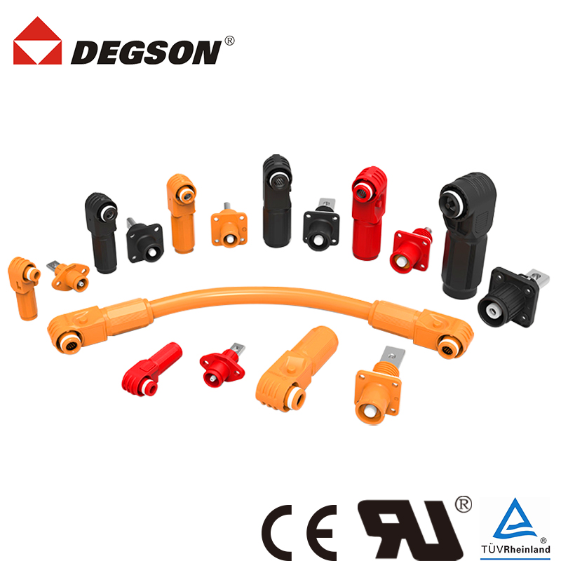 电源输出插头座ESS DEGSON高松储能连接器ESP大电流单芯动力穿墙式