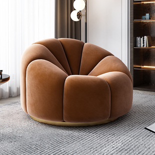 轻奢沙发椅阳k台网红沙发椅子设计师极简家具