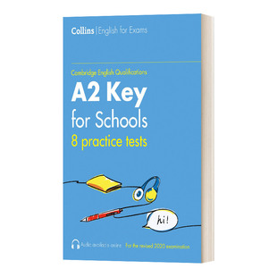 英文原版 进口英语书 Schools 英文版 English Tests Practice Key 新校园版 Collins Cambridge KET考试模拟题8套 for