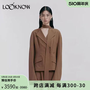 RODERIC WONG设计师品牌LOOKNOW春夏24新款 连袖 羊毛外套 中式