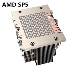 多平台CPU散热器6热管电脑侧吹静音风扇铜底2u服务器 AMD 支持SP5