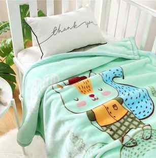 婴儿毛毯宝宝盖毯儿童云毯双层加厚幼儿园午睡毯秋冬防风小毛 新款