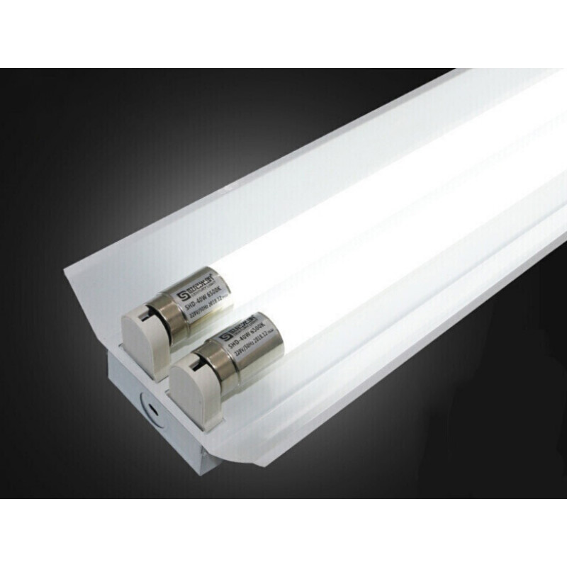 双支T8LED日光灯节能单管双管车间灯全套1.2米支架灯高 套装 管灯