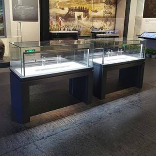 玻璃展示柜博物馆古物文玩展厅陈列展台展览定制公司产品展示柜