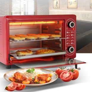 多功能烘焙48升大容量电烤箱蒸一体机 多功能烤箱家用小型2023新款