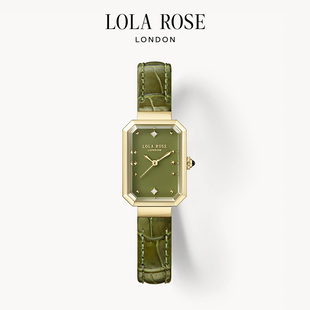 绿色小众轻奢礼物 Rose罗拉玫瑰方糖小绿表女士手表女款 Lola