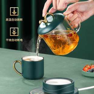 迷你养生壶办公室小型mini煮茶器家用多功能全自动玻璃花茶养生杯