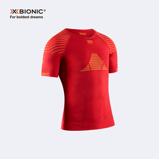 男士 跑步压缩衣RTPAS23M 运动短袖 BIONIC 上衣 优能4.0爱国款