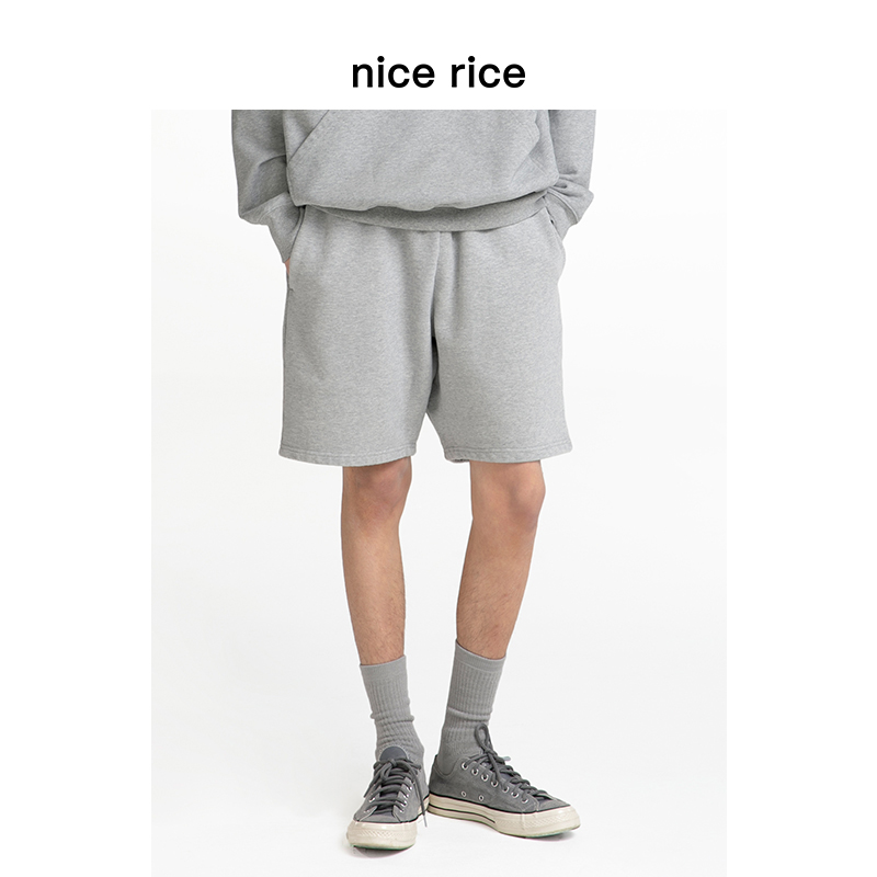 NCC12015 r.系列500G美式 全棉短卫裤 商场同款 rice好饭 nice