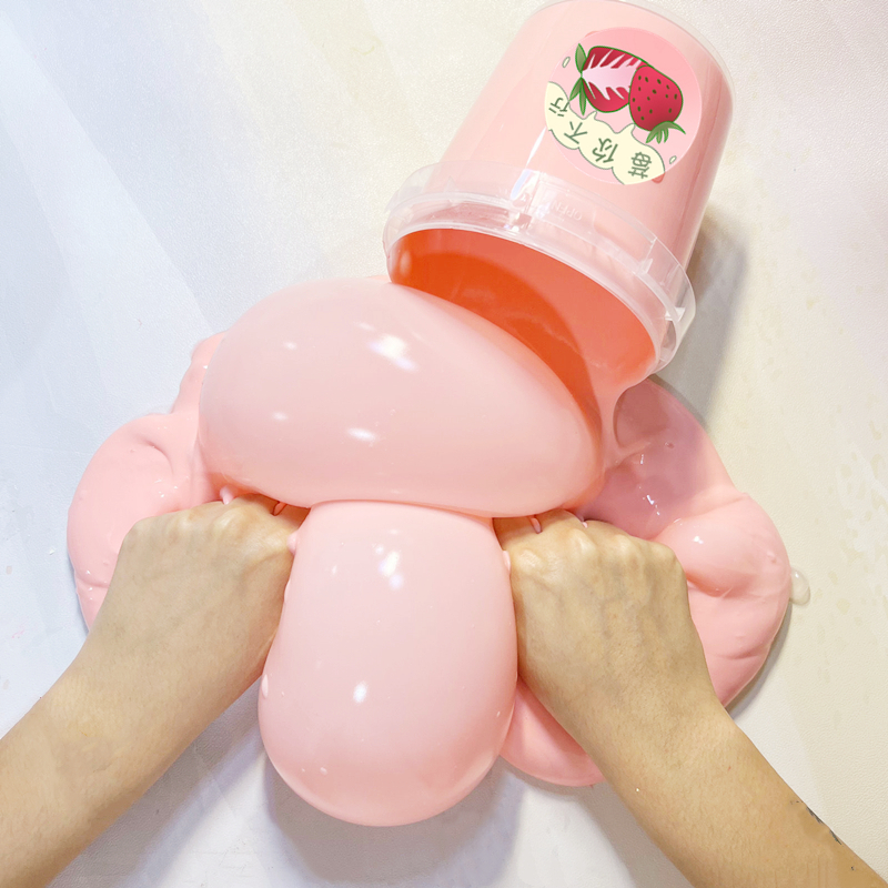 假水儿童无毒不粘手起泡胶史莱姆大桶安全网红泡泡奶气泡胶抱抱奶