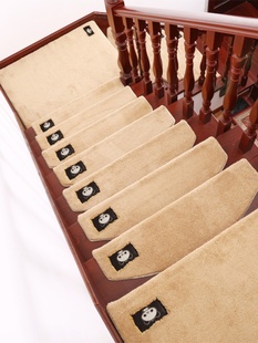 简约纯色楼梯踏步垫免胶自粘地毯家用楼梯垫实木防滑脚垫满铺定制