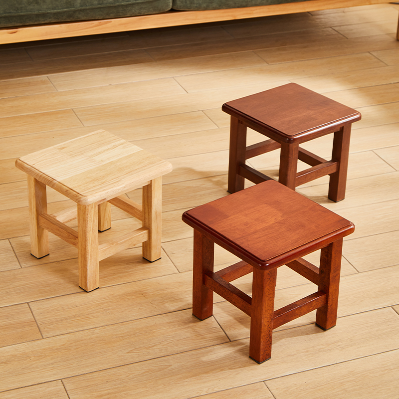 凳 小板凳橡胶木全实木榫卯结构凳子家用简约矮凳茶几凳垫脚凳换鞋