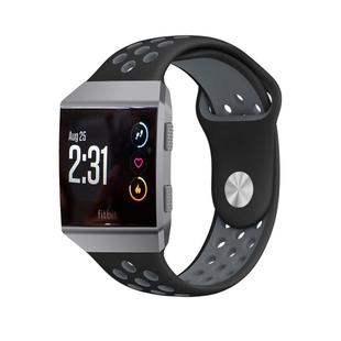 ionic手表表带硅胶表带透气舒适洞洞运动防水表带男女 适配Fitbit