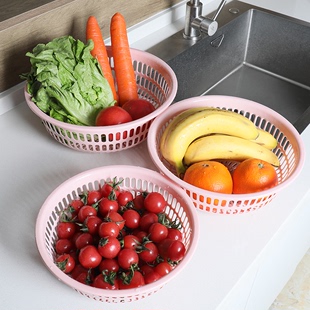 洗菜盆沥水篮四件套塑料厨房菜篮子家用客厅水果盘洗水果清洁淋水