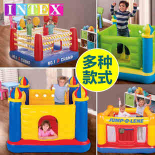室内外家用小型游乐场淘气堡跳跳床 INTEX儿童蹦蹦床充气城堡 正品