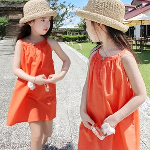 3童装 小女孩裙子女童夏装 洋气吊带裙6岁8 连衣裙7儿童韩国夏天薄款