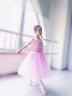 纱裙表演裙女童蓬蓬纱 儿童专业芭蕾舞裙演出服成人现代舞长款 新款