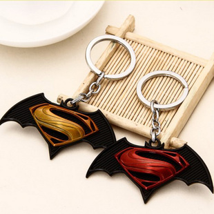 包邮 复仇者联盟钢铁侠手掌面具扣 蝙蝠侠大战超人钥匙扣挂件