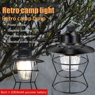 Camping 202R Motal Lantern Pertable 2ecPhargeable Retro
