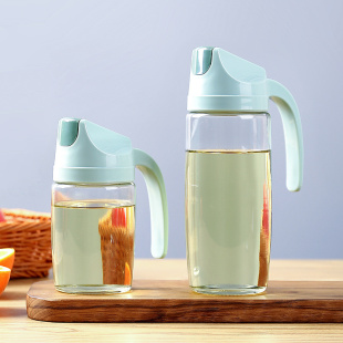 酱油醋调味瓶 油壶玻璃防漏自动开合油瓶大容量油罐厨房家用装 欧式