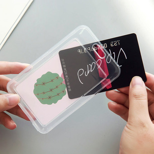 透明公交卡套创意钥匙扣饭卡保护套定制印LOGO卡套多功能卡套 新品