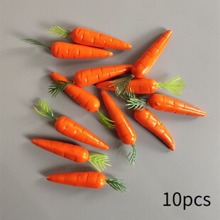 Carrot Foa 10Pcs Supplies Easter Mini SimulJation Decoration