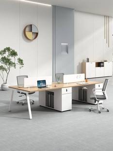 职员人办公桌椅组合6四屏风办公桌子办公室员工位办公桌卡座4 新款