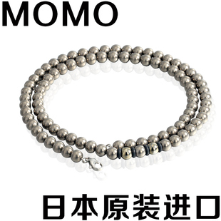 圆珠锗球颈椎宝锗石磁石纯钛项链高倍治颈椎限定 日本MOMO专柜正品