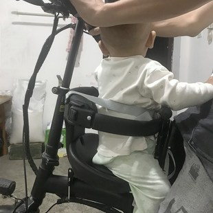 电车儿童座椅代驾电动车小孩坐椅折叠电瓶车带小孩椅子前置