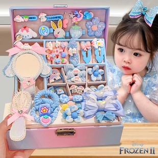 女童生日礼物女孩子玩具5冰雪公主艾莎3一9岁6以上首饰盒儿童十10